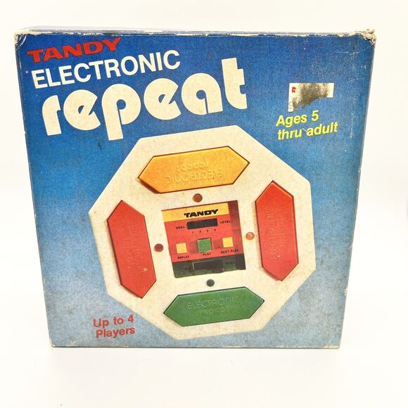 Vintage Tandy Electronic Repeat Game Memory Radio Shack Simon TESTED 1-4 Players - Picture 5 of 7